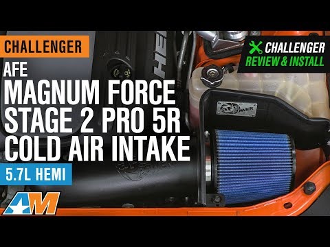 2011-2020 Challenger 5.7L HEMI AFE Magnum FORCE Stage 2 Pro 5R Cold Air Intake Review & Install