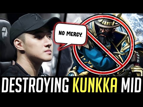 How 11,000 MMR Outfarm KUNKKA in Mid - Abed w/ his Signature Hero DOTA 2