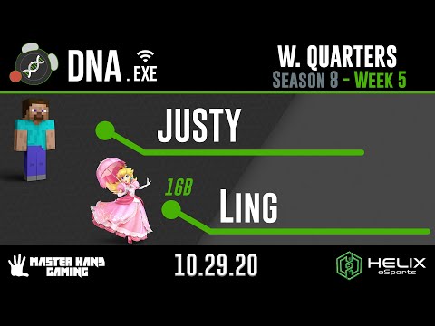 DNA.EXE S8:W5 - JUSTY (Steve) Vs. 16B | Ling (Peach) - W Quarterfinals