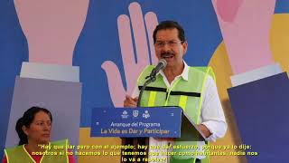 ARRANCA GOBERNADOR, PROGRAMA “LA VIDA ES DAR Y PARTICIPAR” EN FRACCIONAMIENTOS VILLAS DEL GUADIANA