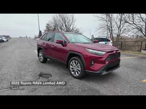 2023 Toyota RAV4 Limited AWD in Red for sale at Aurora Toyota in Aurora, ON