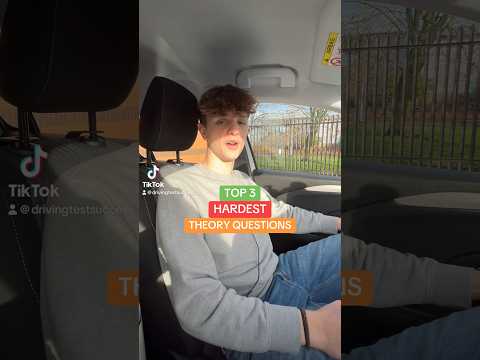 The HARDEST Theory Test Questions | Part 1 🫣📚
