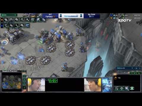 [0422] Fantasy(SKT) vs. TY(8th) TvT 5SET Newkirk Precinct -Starcraft2,esportstv,SPL