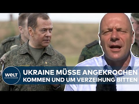 PUTINS KRIEG: Medwedew spottet über Friedensgespräche - Ukraine ein kaputter Staat | WELT Analyse