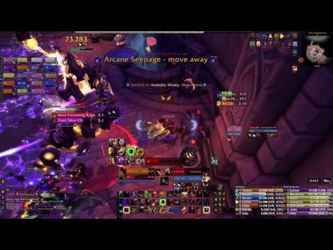 WoW Nighthold Mythic Trilliax (Guardian Druid POV)