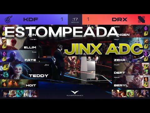 TEDDY y su JINX ADC ESTOMPEANDO!! | DRX vs KDF | GAME 3 | LCK SEASON 2022