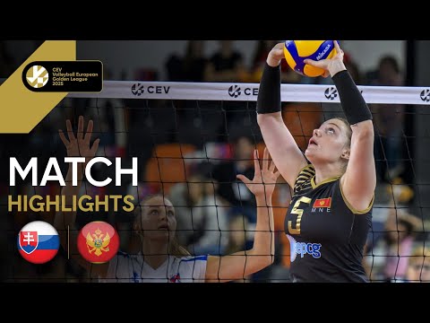  Highlights | Slovakia vs. Montenegro - CEV Volleyball European Golden League 2025 | Women 