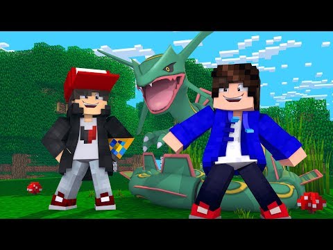 Minecraft:  MUNDO L POKEMON - DEI UM LENDARIO RAYQUAZA PARA MEU AMIGO - ‹ JUAUM › #77