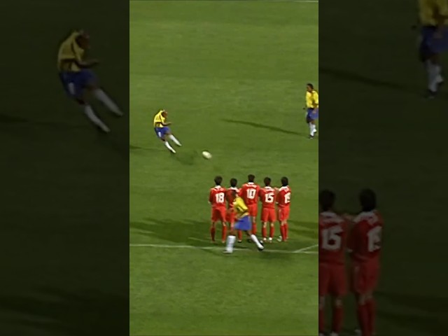 Roberto Carlos Rockets His Only World Cup Goal #shorts #robertocarlos #brazil