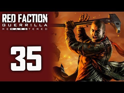 Red Faction Guerrilla Re-mars-tered playthrough pt35 - Walker SMASH!