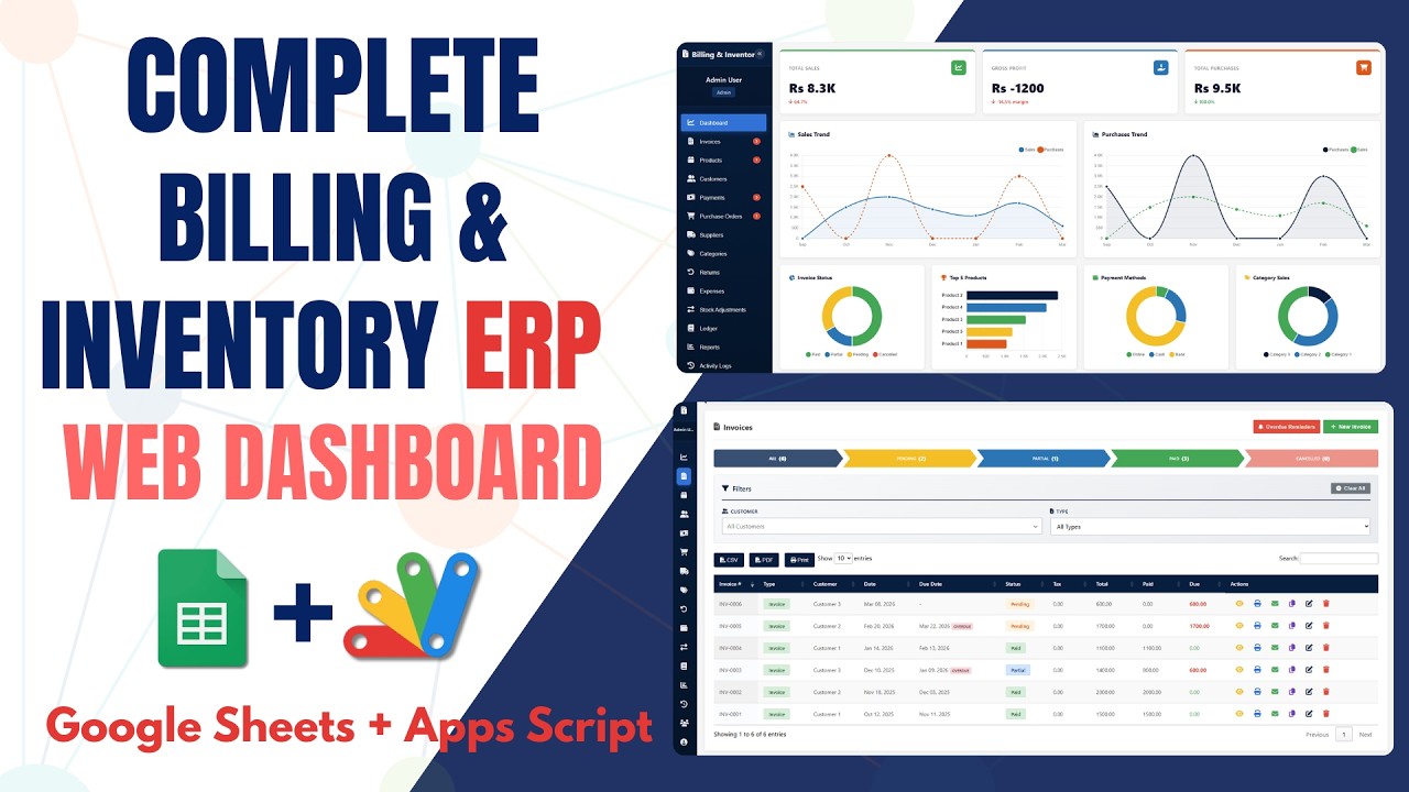 How to Build a Billing & Inventory System in Google Sheets - E47