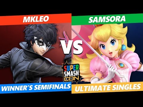 SSC 2019 SSBU - FOX MVG MkLeo (Joker) VS eUnited Samsora (Peach) Smash Ultimate Winner's Semifinals