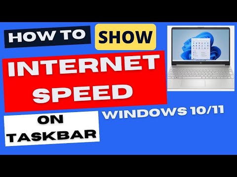 how to show net speed on taskbar in windows 11