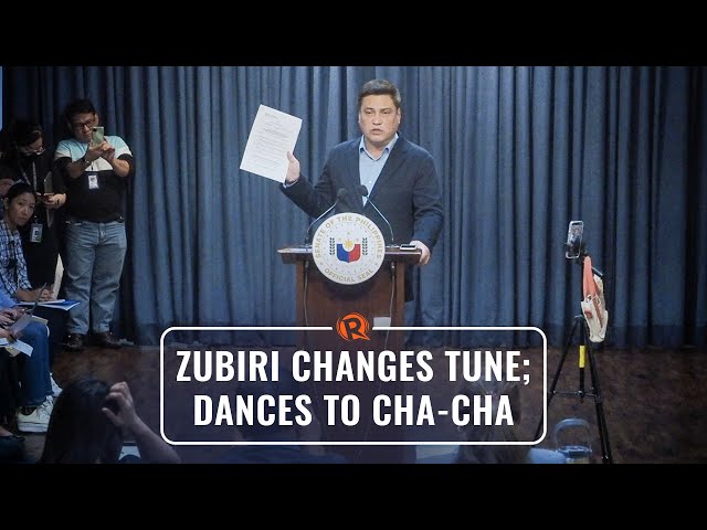 [WATCH] Zubiri changes tune, dances to Cha-Cha