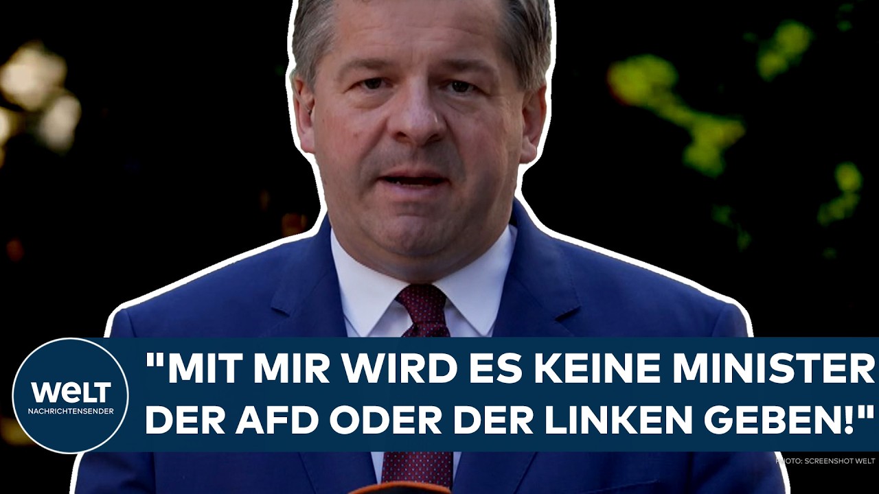 SACHSEN-ANHALT: "Mit mir wird es keine Minister der AfD oder der Linken geben!" - Sven Schulze (CDU)