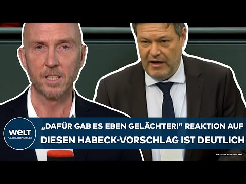 ROBERT HABECK: "Dafür gab es dann eben Gelächter!" Die Reaktion auf diesen Vorschlag ist deutlich!