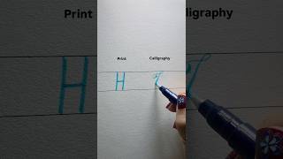 Download lagu “H” Print vs Calligraphy #viral #reels #fyp mp3