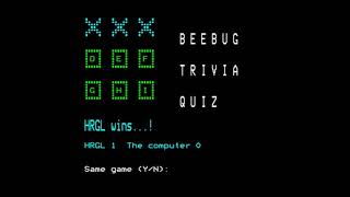 Trivia Quiz for the BBC Micro