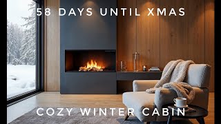 2 Hrs of Winter Cabin Ambiance to SLEEP to | With the Sound of Fireplace