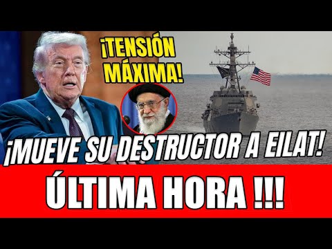 🚨 MAXIMUM TENSION! 🧨 TRUMP MOVES HIS DESTROYER TO EILAT IN RESPONSE TO IRAN'S THREAT TO BURN ISRAEL
