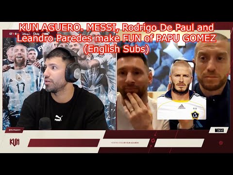 KUN AGUERO, MESSI, and Friends Roast PAPU GOMEZ's David Beckham Hairstyle (English Subs) | Football