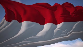 Download lagu Video Animasi Bendera Indonesia Merah Putih Berkibar - Durasi Panjang 5 Menit (LOOPING) mp3
