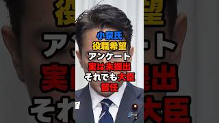 小泉進次郎氏、実は“アンケート未提出”…それでも防衛相に留任した理由は？#小泉進次郎 #高市早苗 #高市総理 #政治ニュース #政治