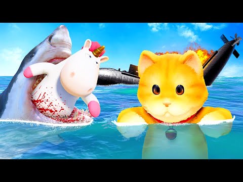 Trying to SURVIVE a Sinking Submarine - Party Animals Gameplay