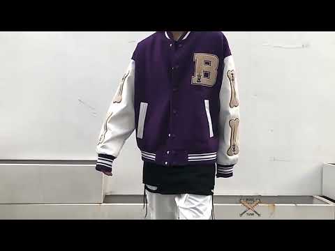 Jaqueta Baseball College - Roxo