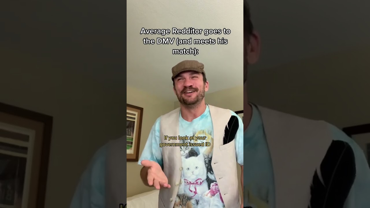 Average Redditor goes to the DMV #cringe #redditor