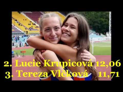 MČR 2018 Praha:  Lucka Krupicová 12,06 a Terka Vlčková 11,71