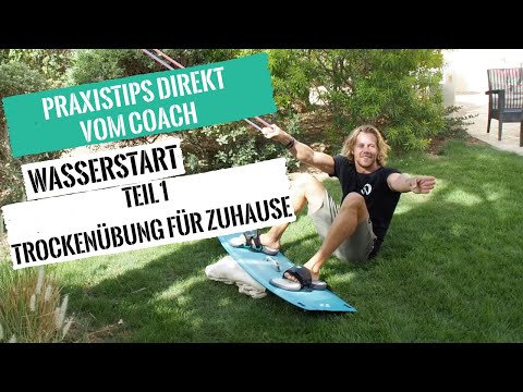 Kitesurfen lernen - Wasserstart Teil 1: Trockenübung für Zuhause
