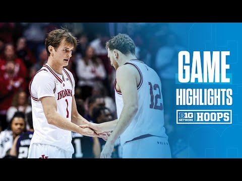 Washington vs. Indiana | HIGHLIGHTS | Big Ten Men's Basketball | 01/04/26