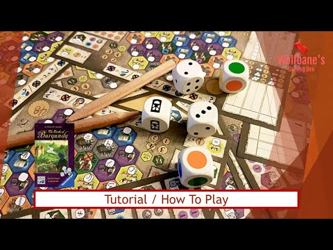 The Castles of Burgundy: The Dice Game [Board Game] - Tutorial / How To Play with Examples