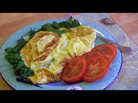 Cheesy Spinach Omelet Recipe