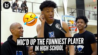 Mic'D Up The Funniest Player In High School Basketball!