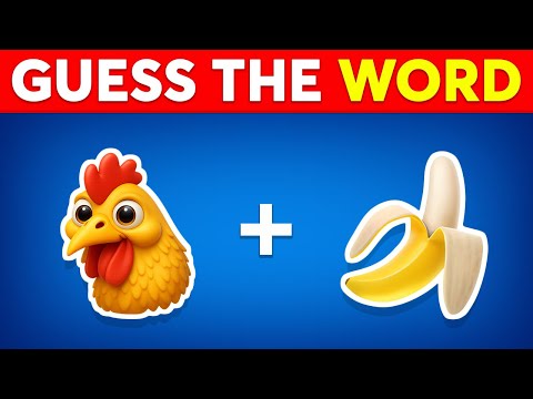 Guess the WORD by Emojis 🤔🙄 Word by Emoji Quiz 2025
