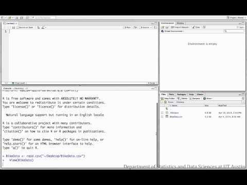 This video will show how to install R and RStudio.