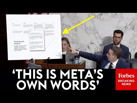 BREAKING NEWS: Hawley Unveils Bombshell Doc Leaked By Meta Whistleblower About Child Chatbot Policy