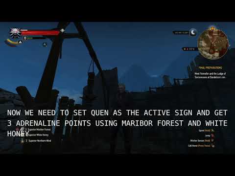 Witcher3 max sign tree exploit/glitch