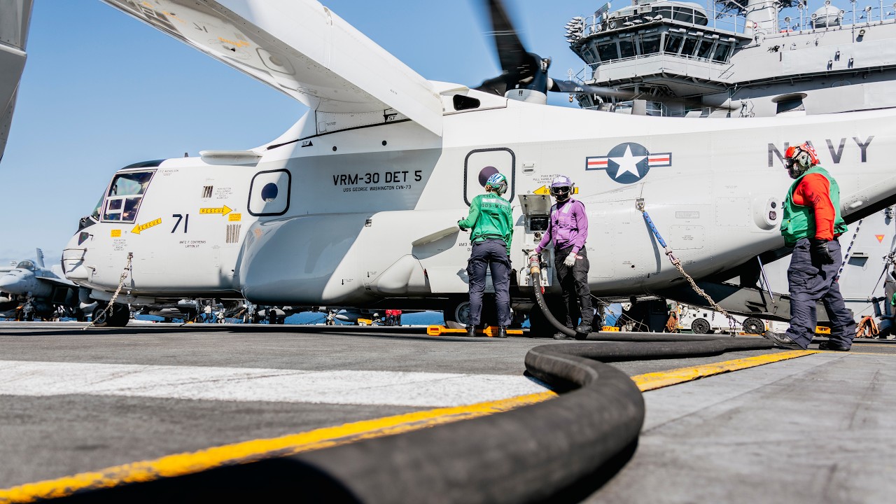 The US Navy’s New $70 Million Aircraft Carrier Delivery Truck The CMV-22B Osprey Tiltrotor Aircraft
