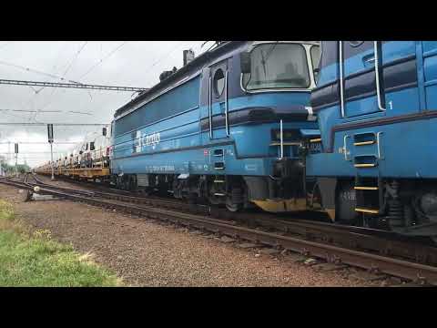 Dopolední příjezd a odjezd nákladního vlaku v čele 3x Lamina z Podivína do Břeclavi.  15.05.2023