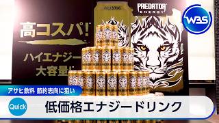 低価格エナジードリンク アサヒ飲料 節約志向に狙い【WBS】