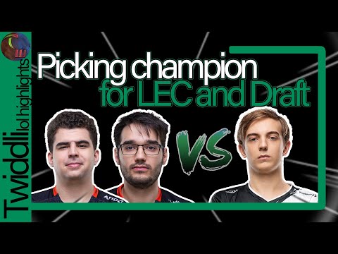 Bwipo + Hylissang (bot) vs Caps | Picking champion for LEC and Draft (explained)