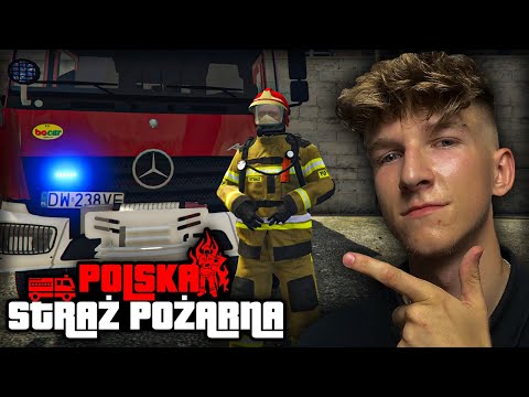 GTA V POLSKA STRAŻ POŻARNA - Pożar Domu! 💒🔥 #1