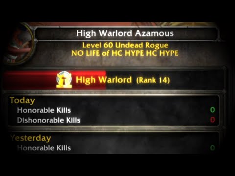 POV: You Get Rank 14 on Vanilla WoW Hardcore