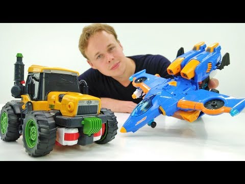 Распаковка: Тоботы. Видео для мальчиков. Игры с трансформерами. Трансформация