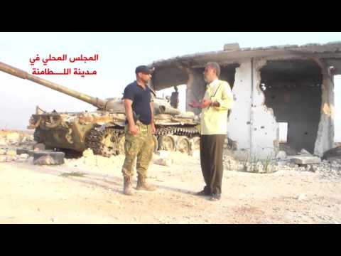 لقاء ميداني مع قائد جيش العزة الرائد جميل الصالح من داخل حاجز الزلاقيات بعد السيطرة عليه للحديث عن الأوضاع الميدانية والعسكرية في جبهات ريف حماة الشمالي