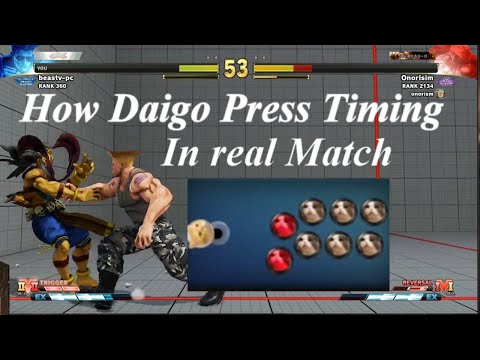 SFV CE , How Daigo Umehara press timing in real match