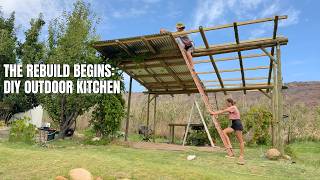 We Took it All Down to Build This! / Outdoor DIY Kitchen